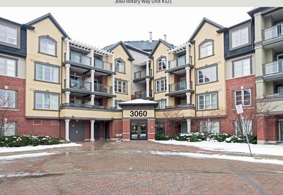 New For Lease Listing – 3060 Rotary Way Unit #321 Burlington, Ontario